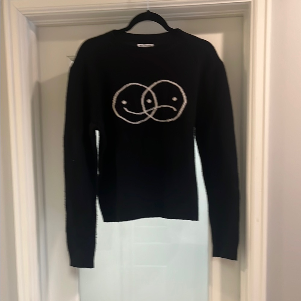 Reformation Black Soft 100% wool Mixed Emotions Sweater XS